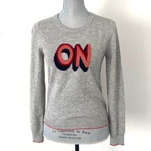 MKT Studio Gray Wool Blend Sweater Sz S Pop Casual Preppy Influencer Gamer Hip